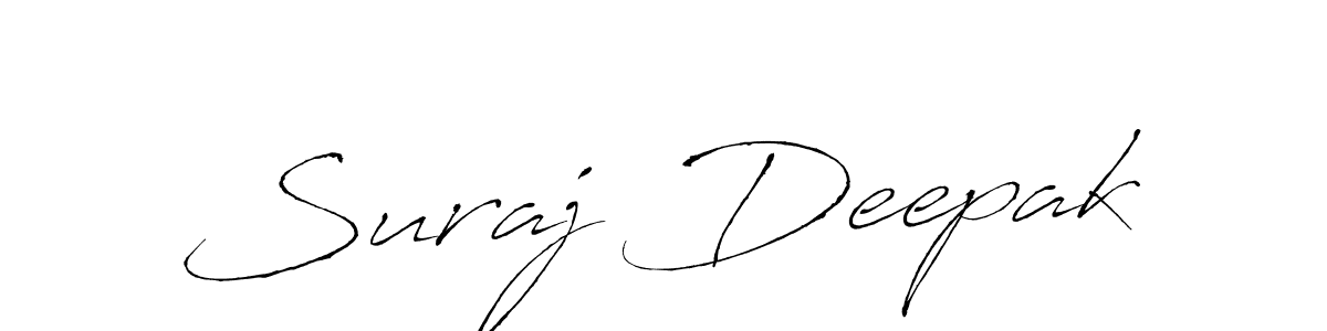 Antro_Vectra is a professional signature style that is perfect for those who want to add a touch of class to their signature. It is also a great choice for those who want to make their signature more unique. Get Suraj Deepak name to fancy signature for free. Suraj Deepak signature style 6 images and pictures png