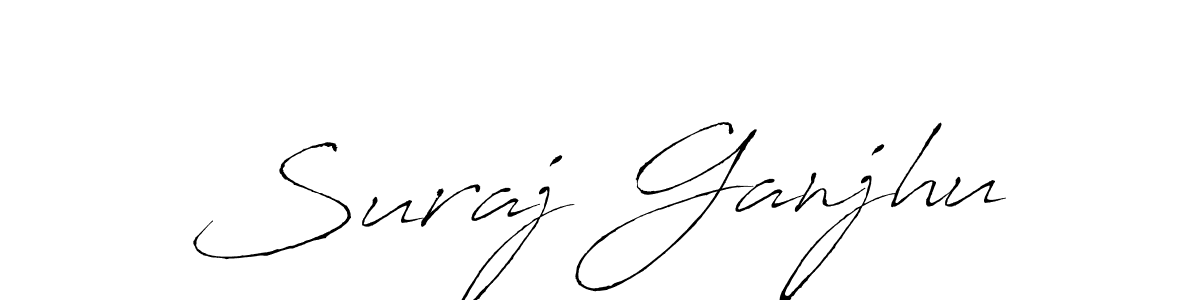 Also we have Suraj Ganjhu name is the best signature style. Create professional handwritten signature collection using Antro_Vectra autograph style. Suraj Ganjhu signature style 6 images and pictures png