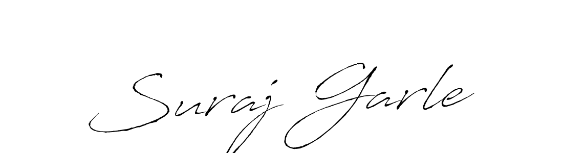 How to make Suraj Garle name signature. Use Antro_Vectra style for creating short signs online. This is the latest handwritten sign. Suraj Garle signature style 6 images and pictures png