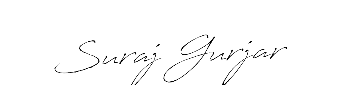 How to make Suraj Gurjar signature? Antro_Vectra is a professional autograph style. Create handwritten signature for Suraj Gurjar name. Suraj Gurjar signature style 6 images and pictures png