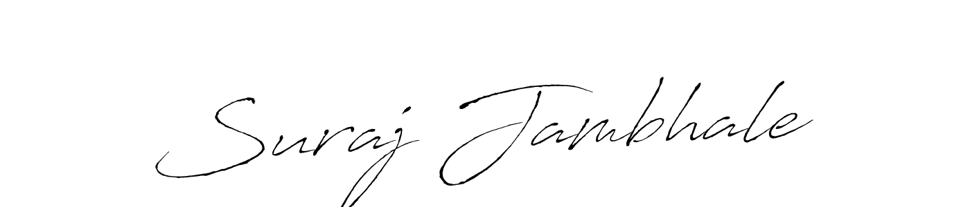 Suraj Jambhale stylish signature style. Best Handwritten Sign (Antro_Vectra) for my name. Handwritten Signature Collection Ideas for my name Suraj Jambhale. Suraj Jambhale signature style 6 images and pictures png