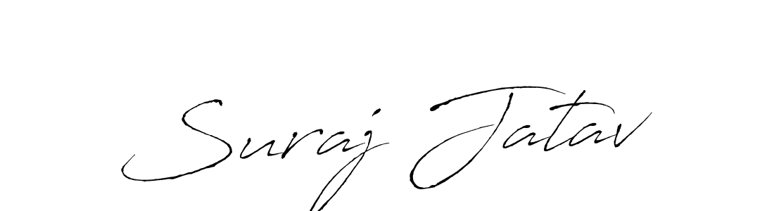 How to make Suraj Jatav name signature. Use Antro_Vectra style for creating short signs online. This is the latest handwritten sign. Suraj Jatav signature style 6 images and pictures png