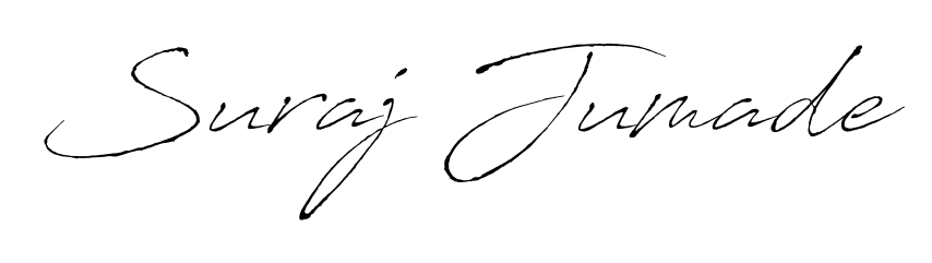 Similarly Antro_Vectra is the best handwritten signature design. Signature creator online. You can use it as an online autograph creator for name Suraj Jumade. Suraj Jumade signature style 6 images and pictures png