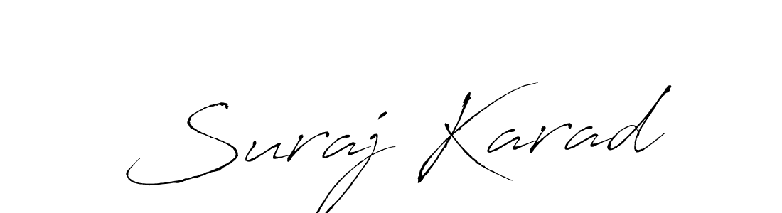 The best way (Antro_Vectra) to make a short signature is to pick only two or three words in your name. The name Suraj Karad include a total of six letters. For converting this name. Suraj Karad signature style 6 images and pictures png