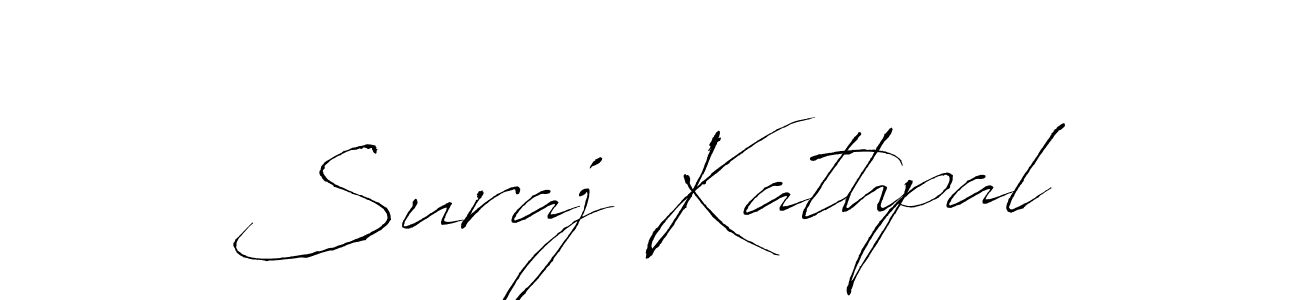 The best way (Antro_Vectra) to make a short signature is to pick only two or three words in your name. The name Suraj Kathpal include a total of six letters. For converting this name. Suraj Kathpal signature style 6 images and pictures png