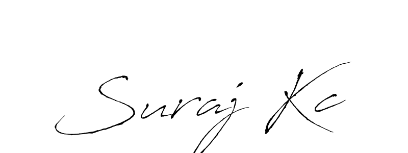 Design your own signature with our free online signature maker. With this signature software, you can create a handwritten (Antro_Vectra) signature for name Suraj Kc. Suraj Kc signature style 6 images and pictures png