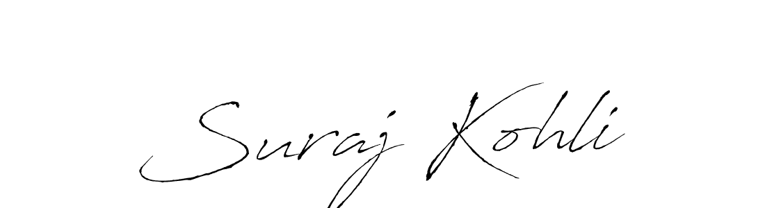 The best way (Antro_Vectra) to make a short signature is to pick only two or three words in your name. The name Suraj Kohli include a total of six letters. For converting this name. Suraj Kohli signature style 6 images and pictures png