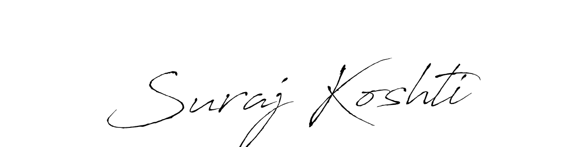 Once you've used our free online signature maker to create your best signature Antro_Vectra style, it's time to enjoy all of the benefits that Suraj Koshti name signing documents. Suraj Koshti signature style 6 images and pictures png