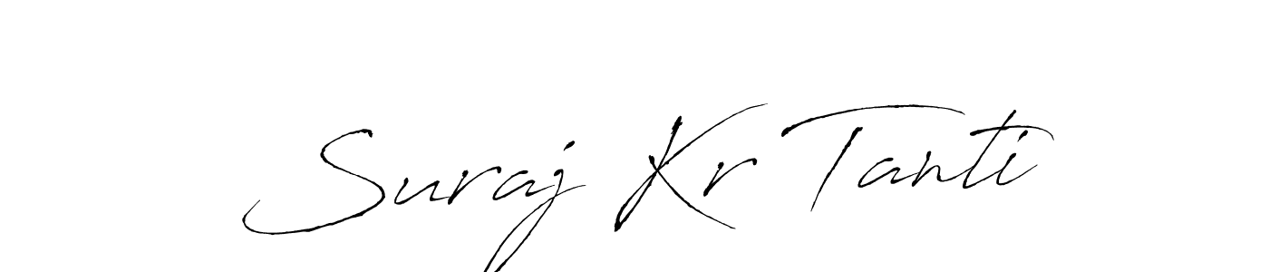 Make a beautiful signature design for name Suraj Kr Tanti. With this signature (Antro_Vectra) style, you can create a handwritten signature for free. Suraj Kr Tanti signature style 6 images and pictures png