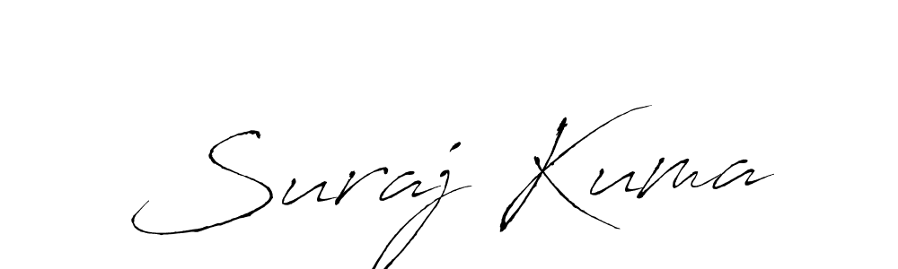 Make a beautiful signature design for name Suraj Kuma. With this signature (Antro_Vectra) style, you can create a handwritten signature for free. Suraj Kuma signature style 6 images and pictures png