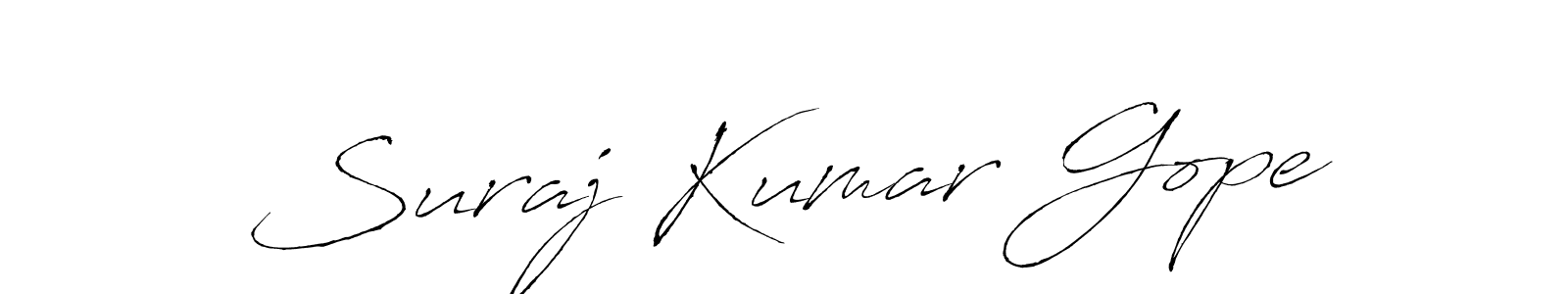 You should practise on your own different ways (Antro_Vectra) to write your name (Suraj Kumar Gope) in signature. don't let someone else do it for you. Suraj Kumar Gope signature style 6 images and pictures png