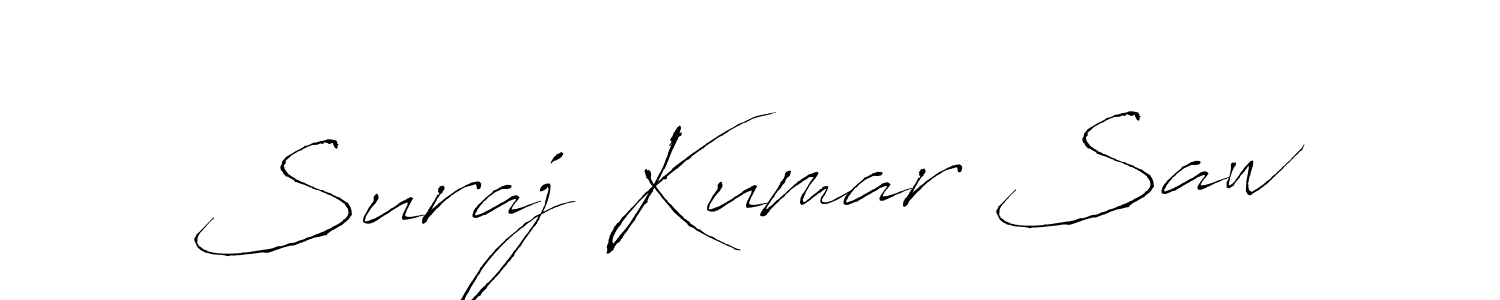 Create a beautiful signature design for name Suraj Kumar Saw. With this signature (Antro_Vectra) fonts, you can make a handwritten signature for free. Suraj Kumar Saw signature style 6 images and pictures png