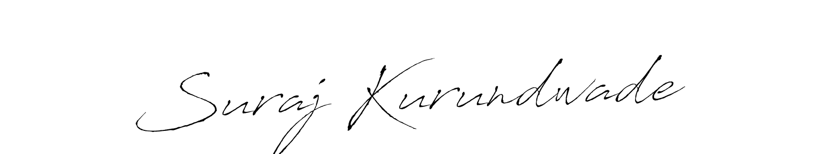 Design your own signature with our free online signature maker. With this signature software, you can create a handwritten (Antro_Vectra) signature for name Suraj Kurundwade. Suraj Kurundwade signature style 6 images and pictures png