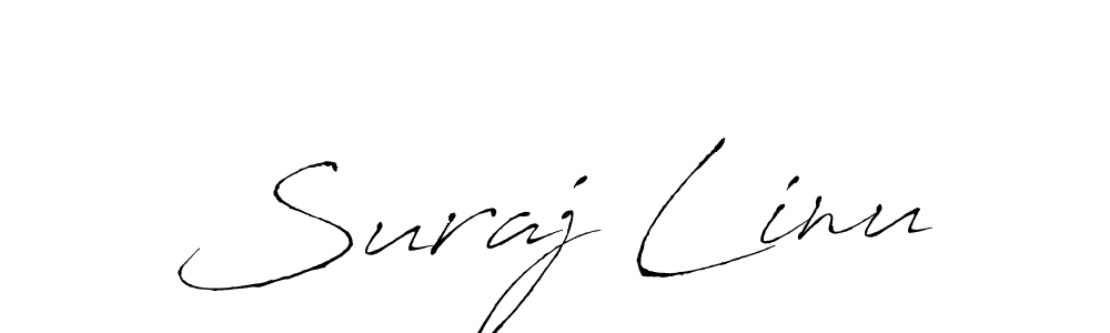 Similarly Antro_Vectra is the best handwritten signature design. Signature creator online .You can use it as an online autograph creator for name Suraj Linu. Suraj Linu signature style 6 images and pictures png