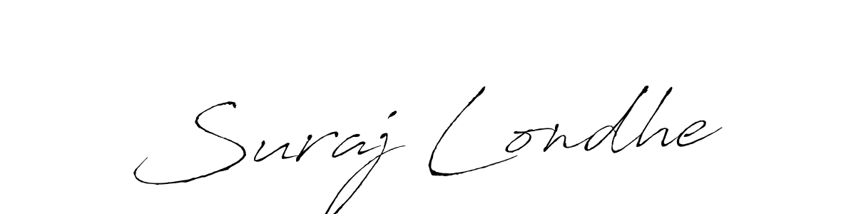 How to make Suraj Londhe signature? Antro_Vectra is a professional autograph style. Create handwritten signature for Suraj Londhe name. Suraj Londhe signature style 6 images and pictures png