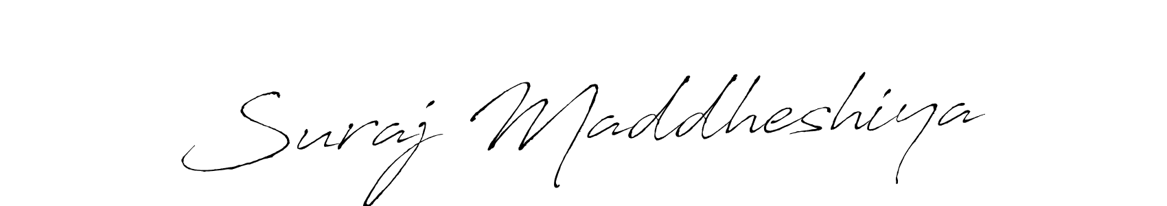 This is the best signature style for the Suraj Maddheshiya name. Also you like these signature font (Antro_Vectra). Mix name signature. Suraj Maddheshiya signature style 6 images and pictures png