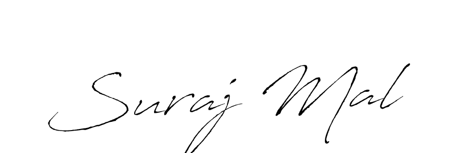 Suraj Mal stylish signature style. Best Handwritten Sign (Antro_Vectra) for my name. Handwritten Signature Collection Ideas for my name Suraj Mal. Suraj Mal signature style 6 images and pictures png