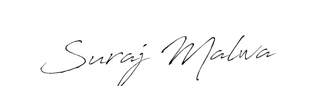 Suraj Malwa stylish signature style. Best Handwritten Sign (Antro_Vectra) for my name. Handwritten Signature Collection Ideas for my name Suraj Malwa. Suraj Malwa signature style 6 images and pictures png