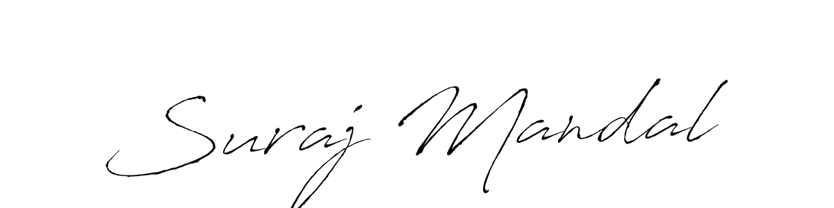 Create a beautiful signature design for name Suraj Mandal. With this signature (Antro_Vectra) fonts, you can make a handwritten signature for free. Suraj Mandal signature style 6 images and pictures png