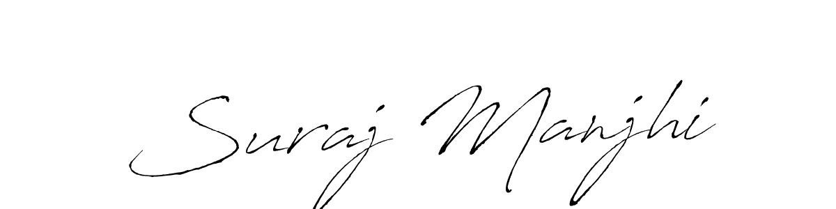 How to make Suraj Manjhi signature? Antro_Vectra is a professional autograph style. Create handwritten signature for Suraj Manjhi name. Suraj Manjhi signature style 6 images and pictures png