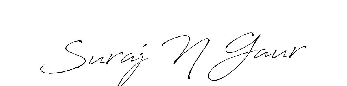 Similarly Antro_Vectra is the best handwritten signature design. Signature creator online .You can use it as an online autograph creator for name Suraj N Gaur. Suraj N Gaur signature style 6 images and pictures png