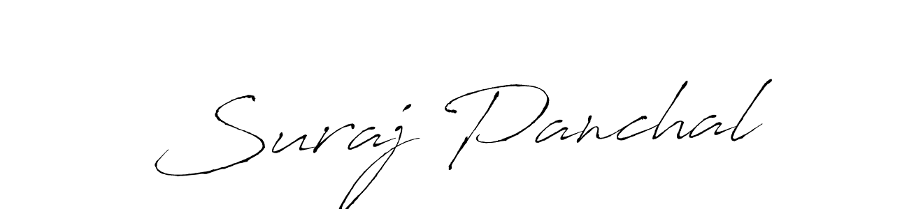 Suraj Panchal stylish signature style. Best Handwritten Sign (Antro_Vectra) for my name. Handwritten Signature Collection Ideas for my name Suraj Panchal. Suraj Panchal signature style 6 images and pictures png