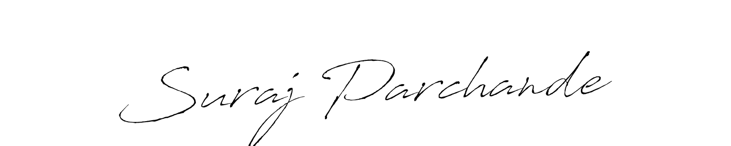 You should practise on your own different ways (Antro_Vectra) to write your name (Suraj Parchande) in signature. don't let someone else do it for you. Suraj Parchande signature style 6 images and pictures png