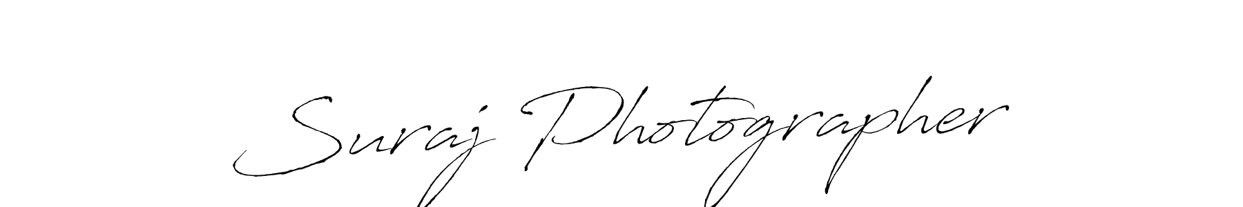 Use a signature maker to create a handwritten signature online. With this signature software, you can design (Antro_Vectra) your own signature for name Suraj Photographer. Suraj Photographer signature style 6 images and pictures png