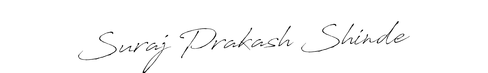 Also we have Suraj Prakash Shinde name is the best signature style. Create professional handwritten signature collection using Antro_Vectra autograph style. Suraj Prakash Shinde signature style 6 images and pictures png