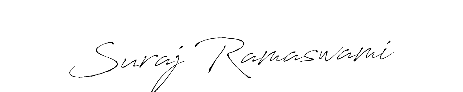 You should practise on your own different ways (Antro_Vectra) to write your name (Suraj Ramaswami) in signature. don't let someone else do it for you. Suraj Ramaswami signature style 6 images and pictures png