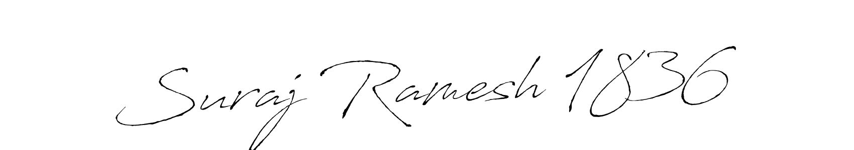 Create a beautiful signature design for name Suraj Ramesh 1836. With this signature (Antro_Vectra) fonts, you can make a handwritten signature for free. Suraj Ramesh 1836 signature style 6 images and pictures png