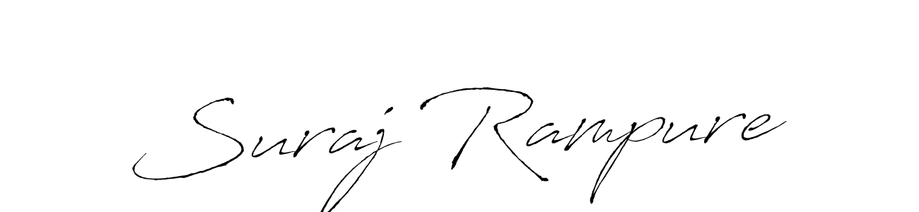 Also You can easily find your signature by using the search form. We will create Suraj Rampure name handwritten signature images for you free of cost using Antro_Vectra sign style. Suraj Rampure signature style 6 images and pictures png