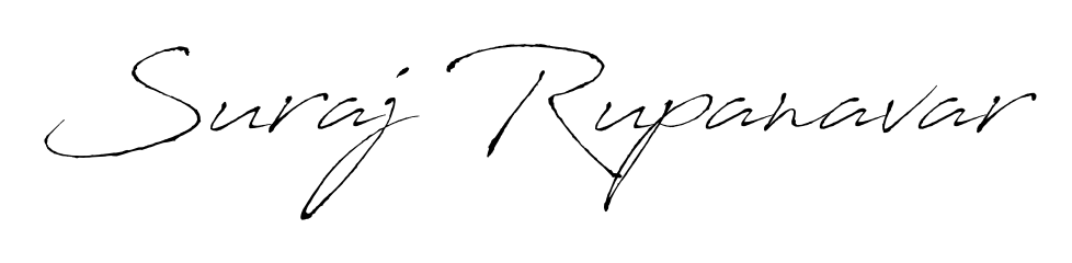 The Antro_Vectra font transforms the name Suraj Rupanavar into an executive sign with sharp precision and distinguished character. Suraj Rupanavar signature style 6 images and pictures png