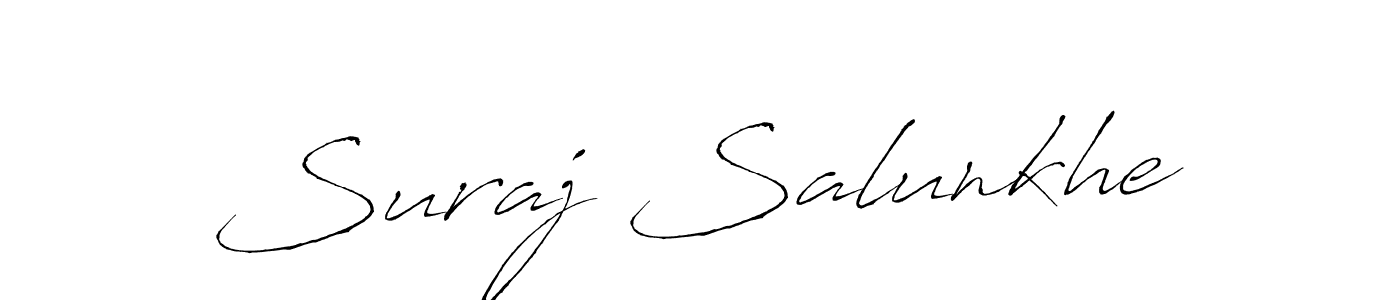 Create a beautiful signature design for name Suraj Salunkhe. With this signature (Antro_Vectra) fonts, you can make a handwritten signature for free. Suraj Salunkhe signature style 6 images and pictures png