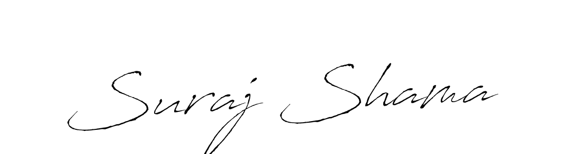 Antro_Vectra is a professional signature style that is perfect for those who want to add a touch of class to their signature. It is also a great choice for those who want to make their signature more unique. Get Suraj Shama name to fancy signature for free. Suraj Shama signature style 6 images and pictures png