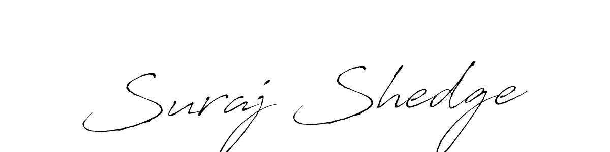 Make a beautiful signature design for name Suraj Shedge. With this signature (Antro_Vectra) style, you can create a handwritten signature for free. Suraj Shedge signature style 6 images and pictures png