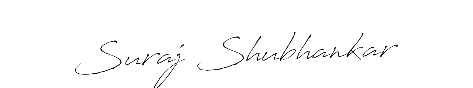 Design your own signature with our free online signature maker. With this signature software, you can create a handwritten (Antro_Vectra) signature for name Suraj Shubhankar. Suraj Shubhankar signature style 6 images and pictures png