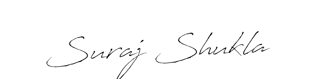 Make a beautiful signature design for name Suraj Shukla. With this signature (Antro_Vectra) style, you can create a handwritten signature for free. Suraj Shukla signature style 6 images and pictures png