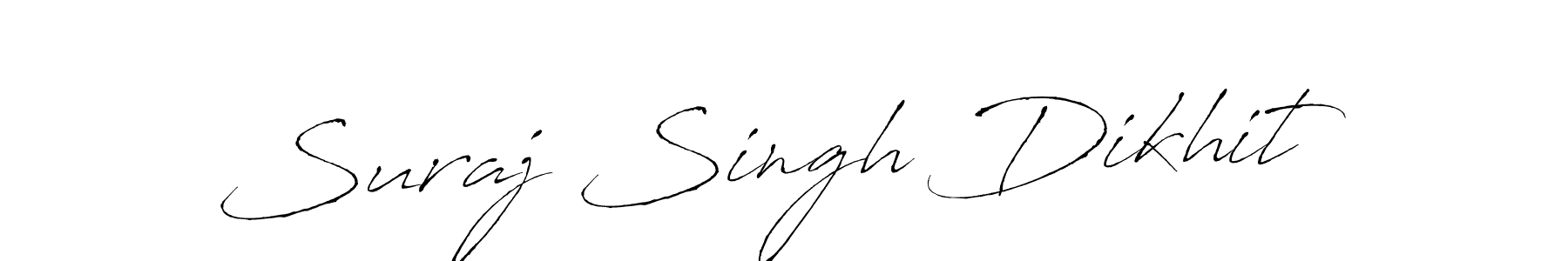 Antro_Vectra is a professional signature style that is perfect for those who want to add a touch of class to their signature. It is also a great choice for those who want to make their signature more unique. Get Suraj Singh Dikhit name to fancy signature for free. Suraj Singh Dikhit signature style 6 images and pictures png