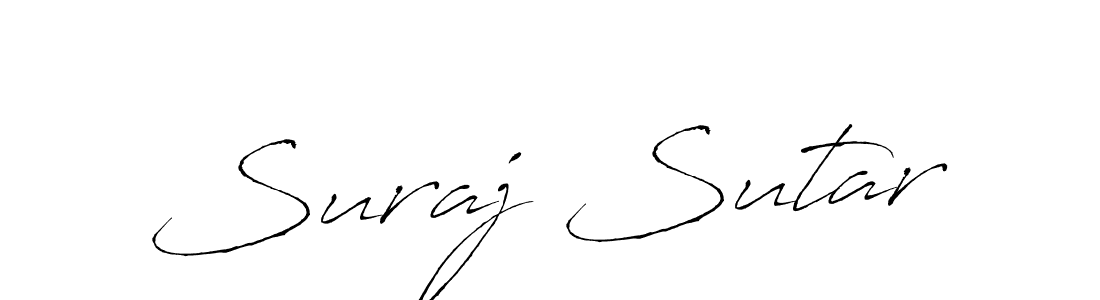 Create a beautiful signature design for name Suraj Sutar. With this signature (Antro_Vectra) fonts, you can make a handwritten signature for free. Suraj Sutar signature style 6 images and pictures png