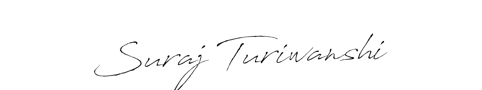 Create a beautiful signature design for name Suraj Turiwanshi. With this signature (Antro_Vectra) fonts, you can make a handwritten signature for free. Suraj Turiwanshi signature style 6 images and pictures png