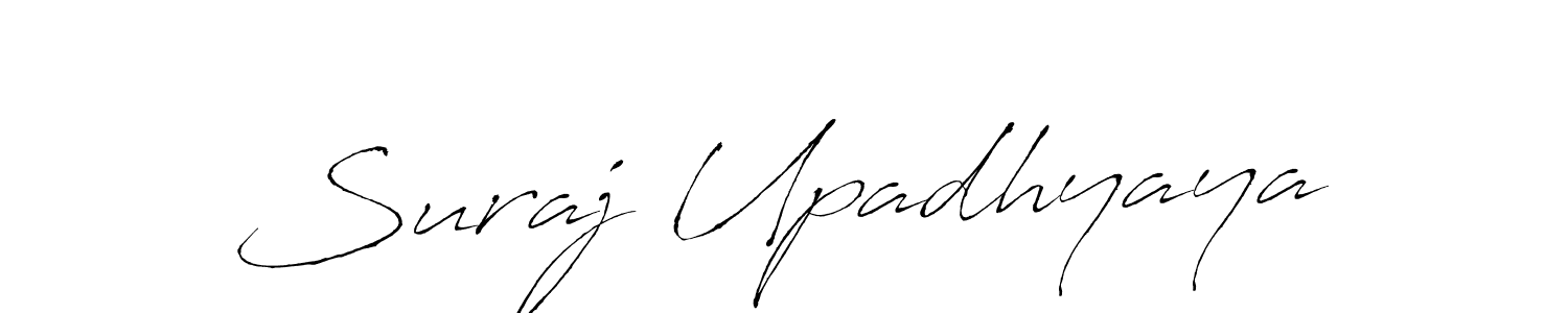 Design your own signature with our free online signature maker. With this signature software, you can create a handwritten (Antro_Vectra) signature for name Suraj Upadhyaya. Suraj Upadhyaya signature style 6 images and pictures png