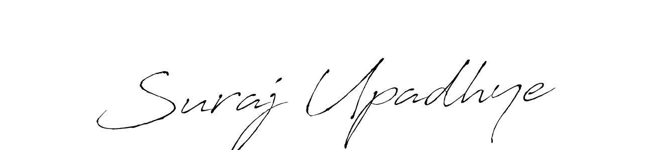 Suraj Upadhye stylish signature style. Best Handwritten Sign (Antro_Vectra) for my name. Handwritten Signature Collection Ideas for my name Suraj Upadhye. Suraj Upadhye signature style 6 images and pictures png