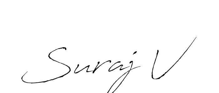 Once you've used our free online signature maker to create your best signature Antro_Vectra style, it's time to enjoy all of the benefits that Suraj V name signing documents. Suraj V signature style 6 images and pictures png