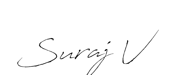 Also You can easily find your signature by using the search form. We will create Suraj V name handwritten signature images for you free of cost using Antro_Vectra sign style. Suraj V signature style 6 images and pictures png