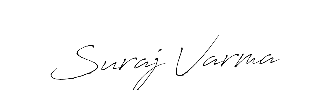 Create a beautiful signature design for name Suraj Varma. With this signature (Antro_Vectra) fonts, you can make a handwritten signature for free. Suraj Varma signature style 6 images and pictures png