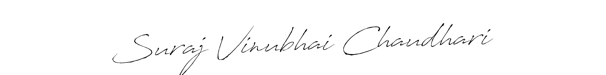 Design your own signature with our free online signature maker. With this signature software, you can create a handwritten (Antro_Vectra) signature for name Suraj Vinubhai Chaudhari. Suraj Vinubhai Chaudhari signature style 6 images and pictures png