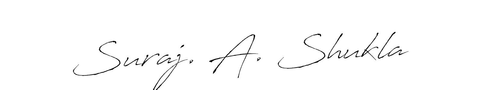 Create a beautiful signature design for name Suraj. A. Shukla. With this signature (Antro_Vectra) fonts, you can make a handwritten signature for free. Suraj. A. Shukla signature style 6 images and pictures png