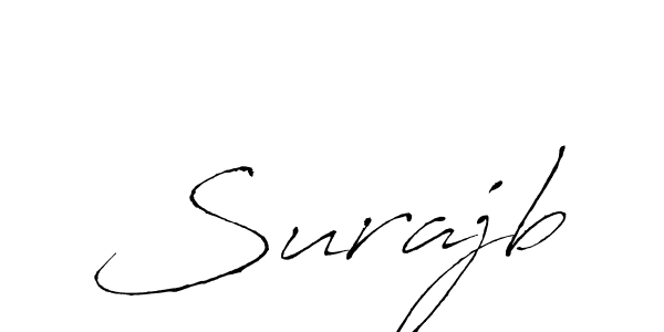 Make a beautiful signature design for name Surajb. With this signature (Antro_Vectra) style, you can create a handwritten signature for free. Surajb signature style 6 images and pictures png