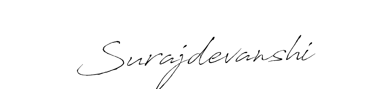 Make a beautiful signature design for name Surajdevanshi. With this signature (Antro_Vectra) style, you can create a handwritten signature for free. Surajdevanshi signature style 6 images and pictures png